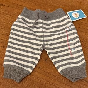Circo Gray and White Striped Baby Pants